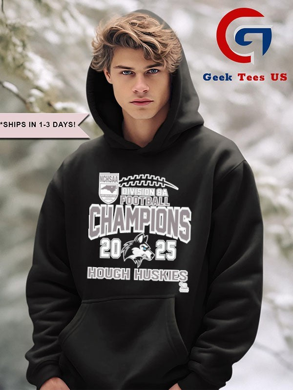 Hough Huskies NCHSAA Division 8A Football Champions 2025 T-shirt