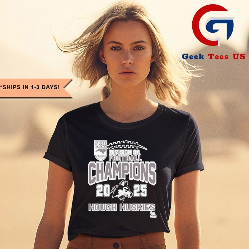 Hough Huskies NCHSAA Division 8A Football Champions 2025 T-shirt