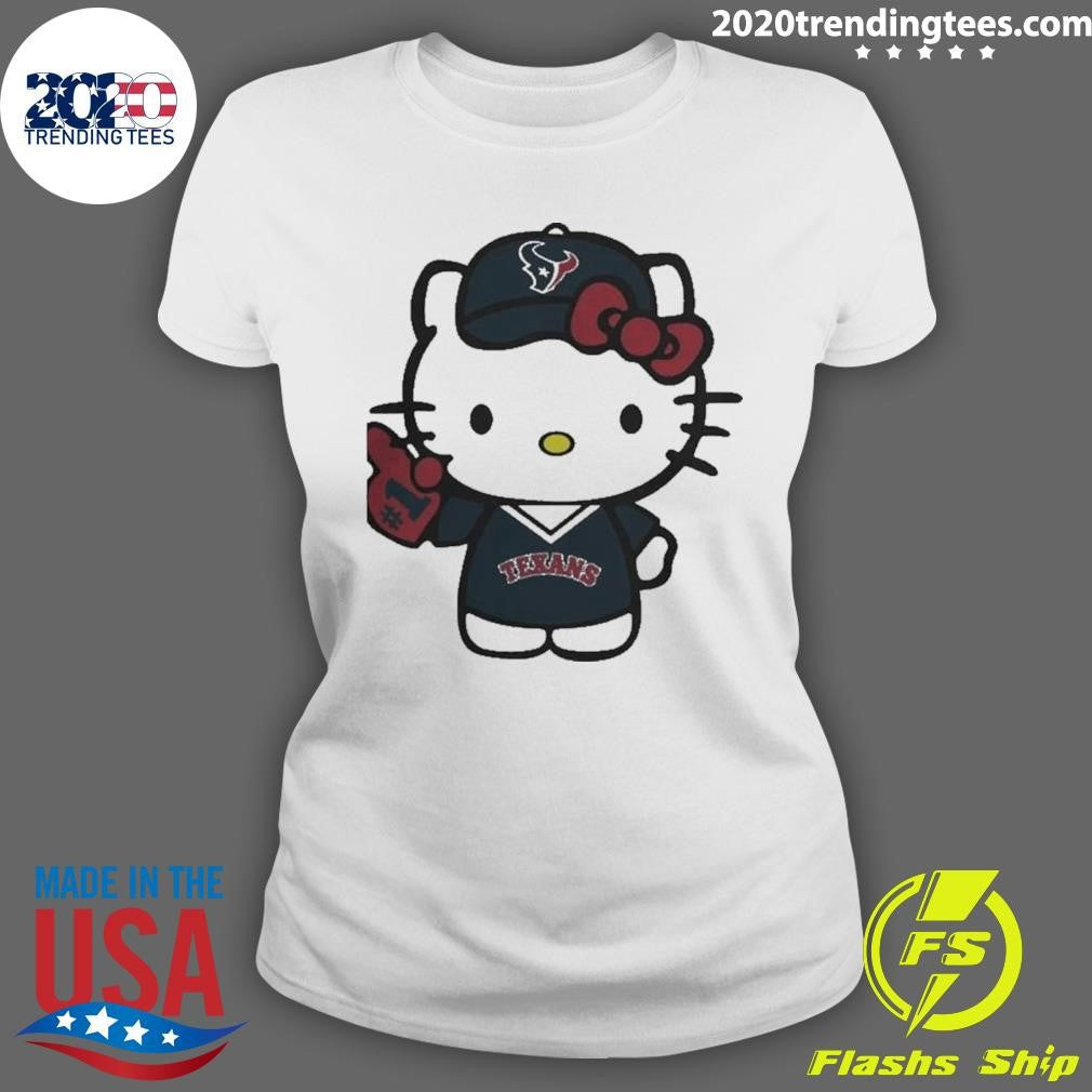 Houston Texans Football Number 1 Hello Kitty Shirt