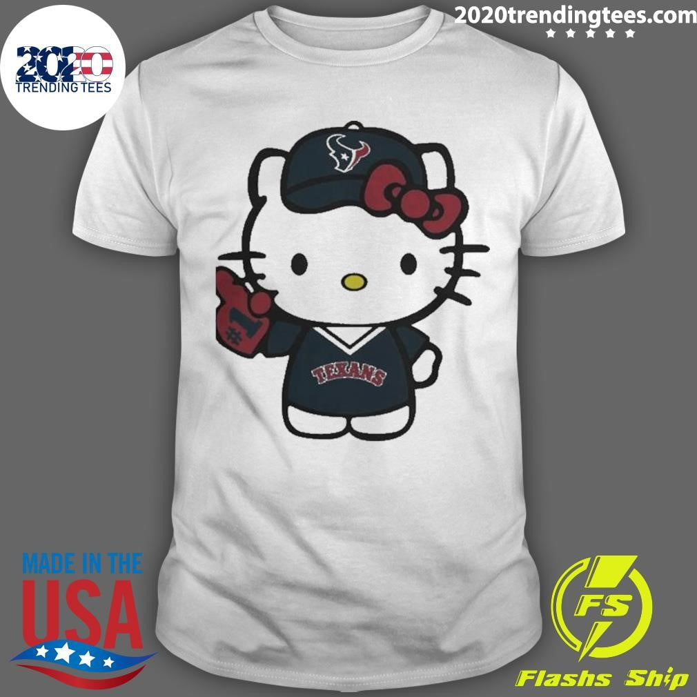 Houston Texans Football Number 1 Hello Kitty Shirt