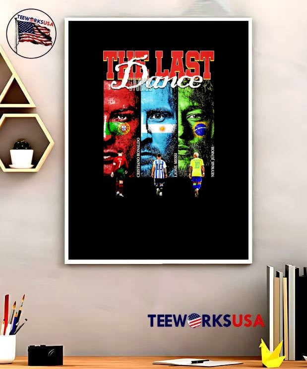 Hymn Studios The Last Dance Cristiano Ronaldo Lione Messi Neymar Junior T-Shirt