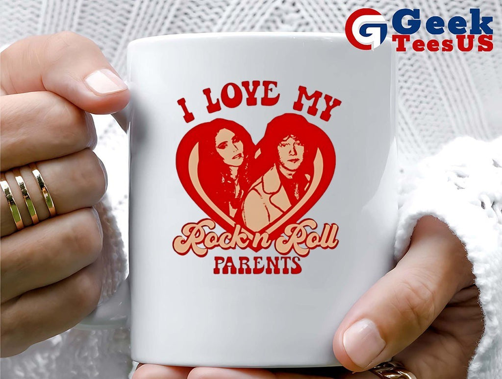 I Love My Rock N Roll Parents Heart shirt