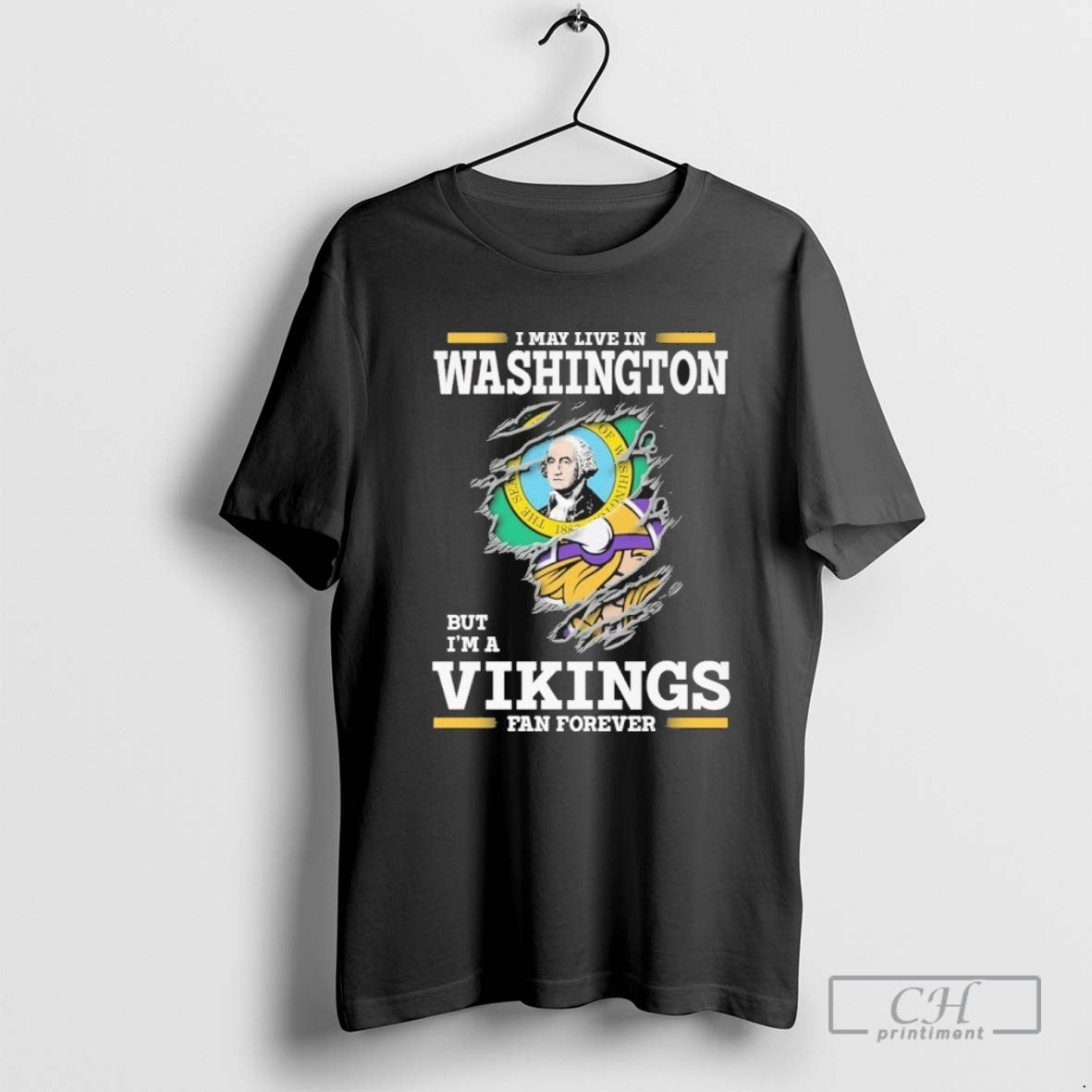 I May Live In Washington But Im A Vikings Fan Forever