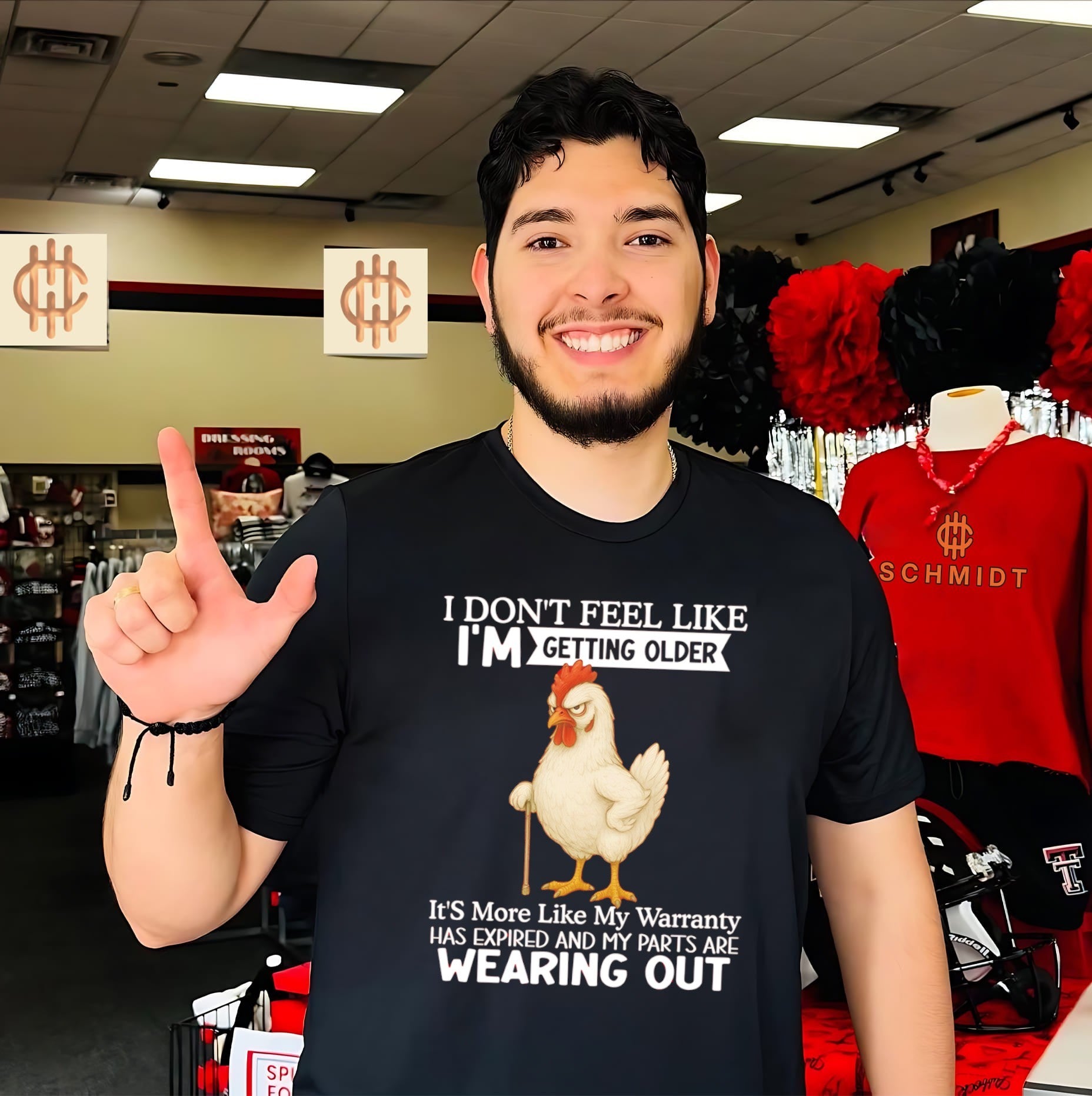 I don’t feel like I’m getting older it’s more like my warranty has expired cartoon chicken shirt