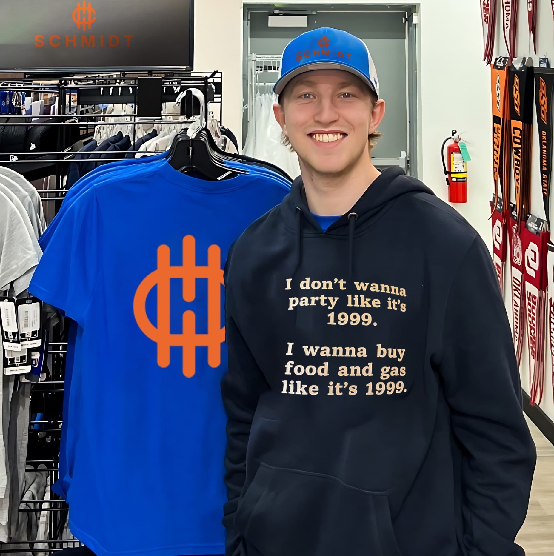 I don’t wanna party like it’s 1999 I wanna buy food and gas shirt