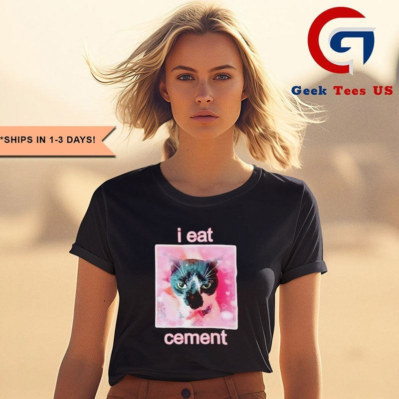 I eat cat cement shirt