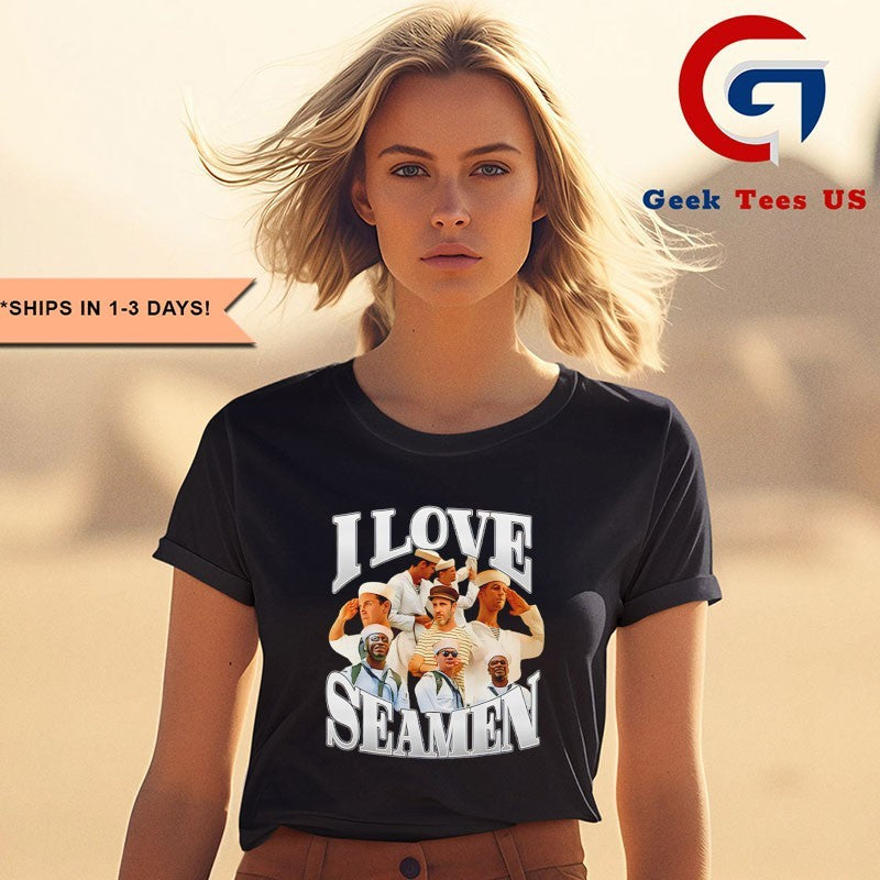 I love Seamen graphic shirt