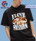 I love Seamen graphic shirt