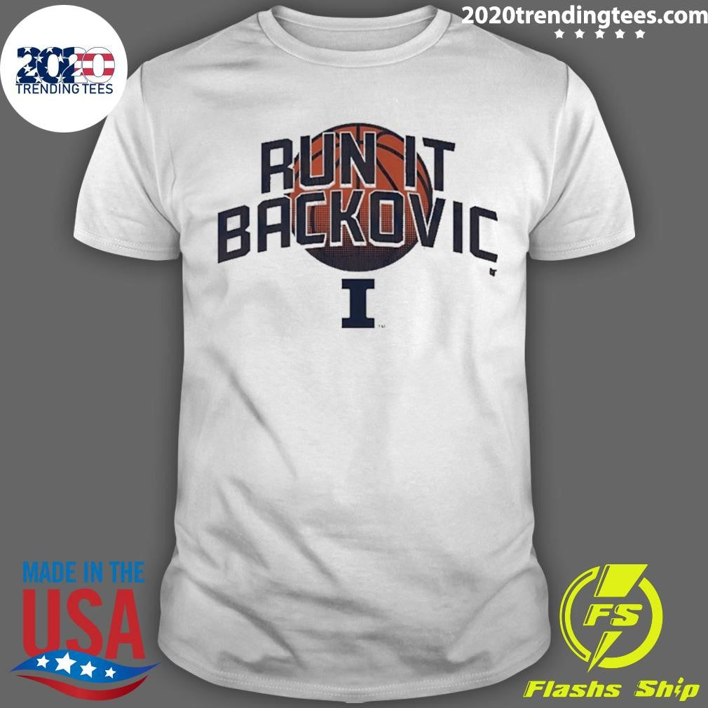Illinois Basketball Andrej Stojakovic Run It Backovic Shirt