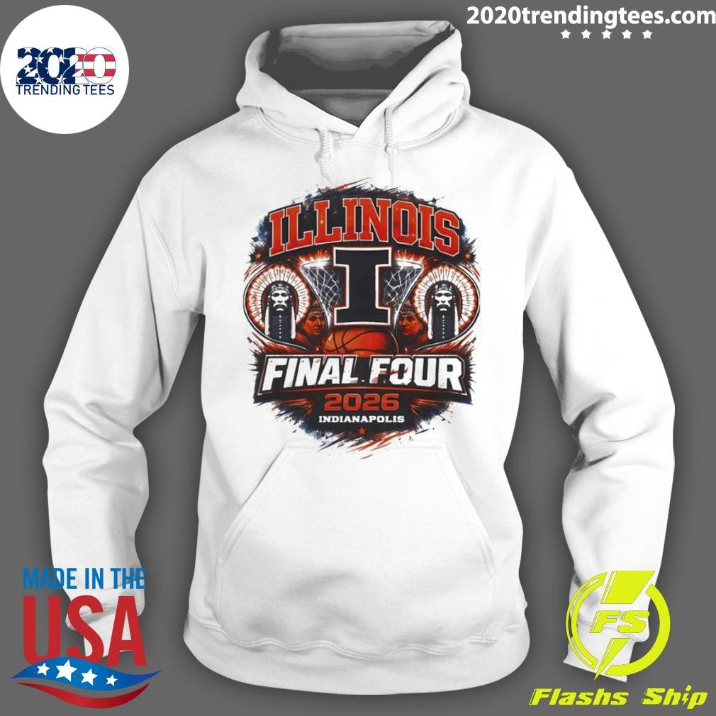 Illinois Final Four 2026 Indianapolis March Madness Illini Basketball Graphic Shirt