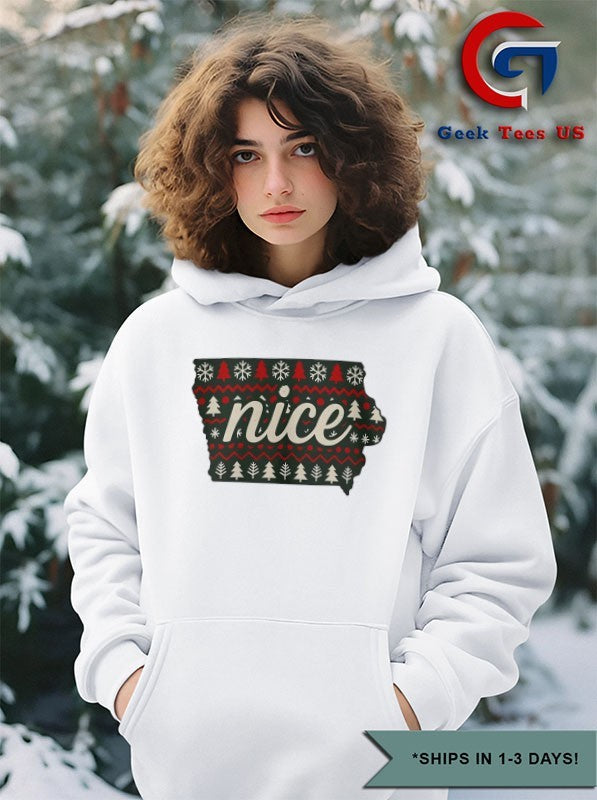 Iowa Nice ugly Christmas shirt