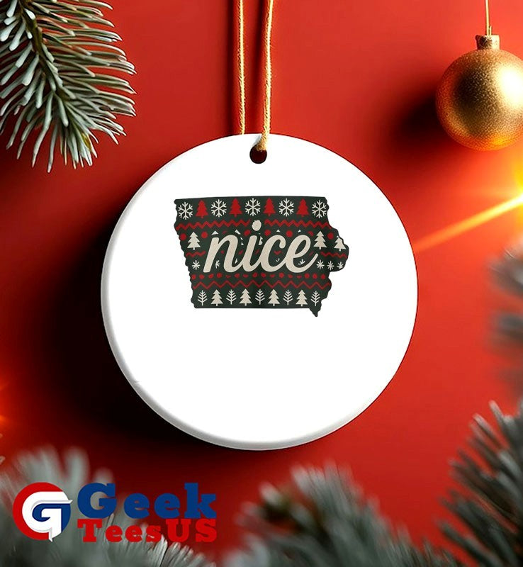 Iowa Nice ugly Christmas shirt