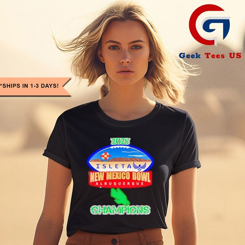 Isleta New Mexico Bowl 2025 North Texas Mean Green Champions T-shirt
