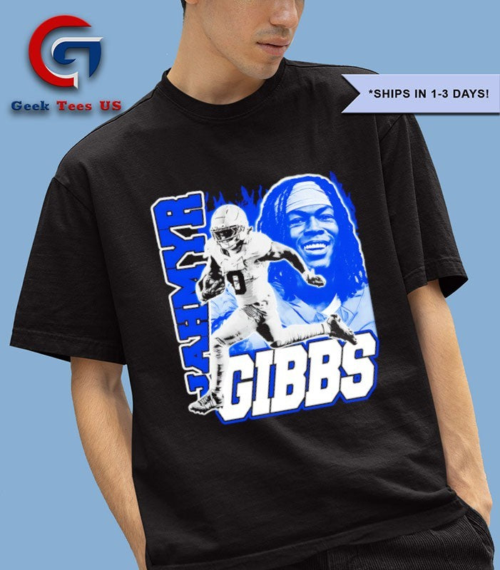 Jahmyr Gibbs Detroit Lions football graphic shirt