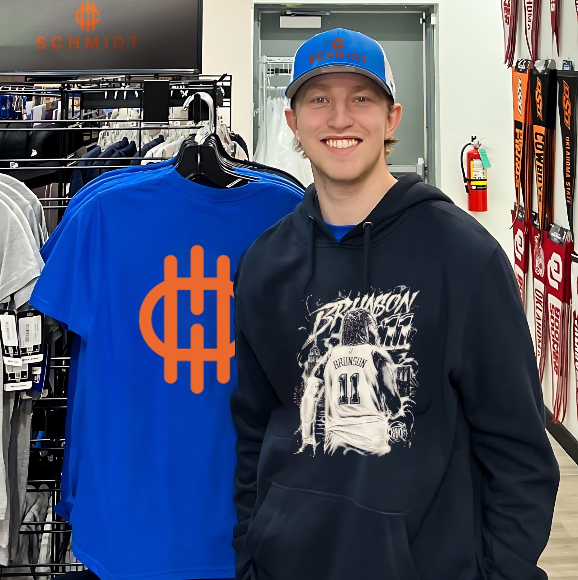 Jalen Brunson New York Knicks Jb Monochrome graphic shirt