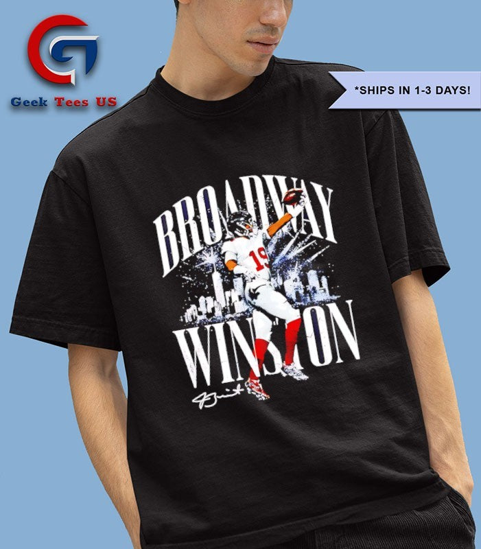 Jameis Winston New York Giants Broadway Winston city skyline shirt