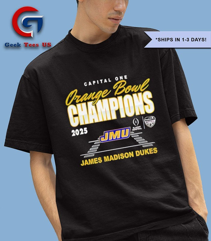 James Madison Dukes 2026 Orange Bowl Champions classic shirt