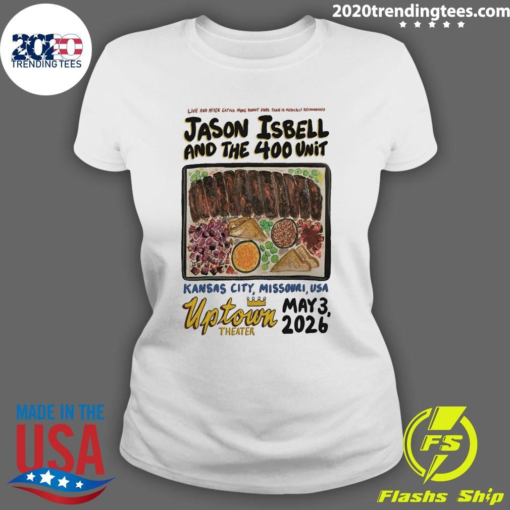 Jason Isbell And The 400 Unit In Kansas City MO On May 3 2026 Tour Shirt