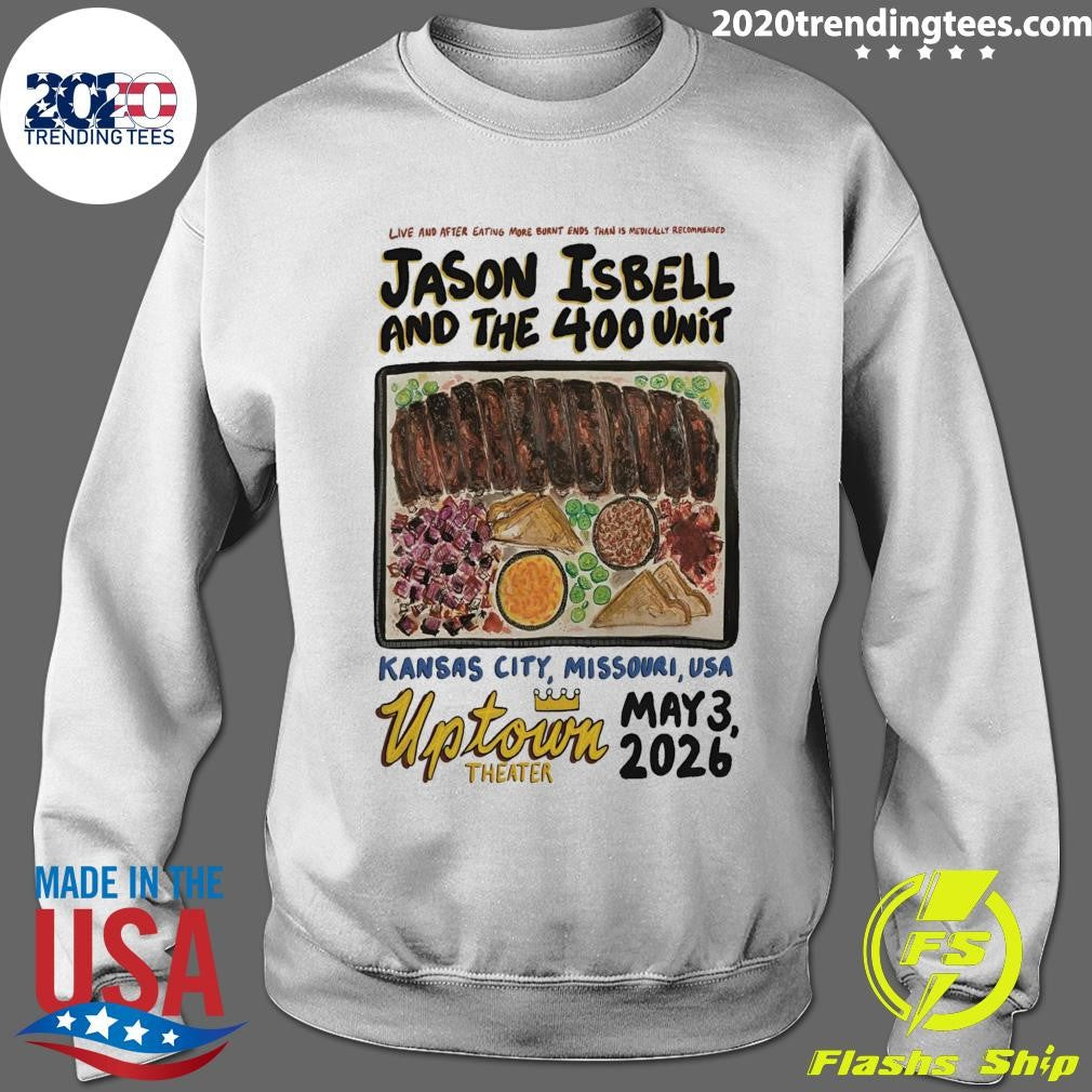 Jason Isbell And The 400 Unit In Kansas City MO On May 3 2026 Tour Shirt