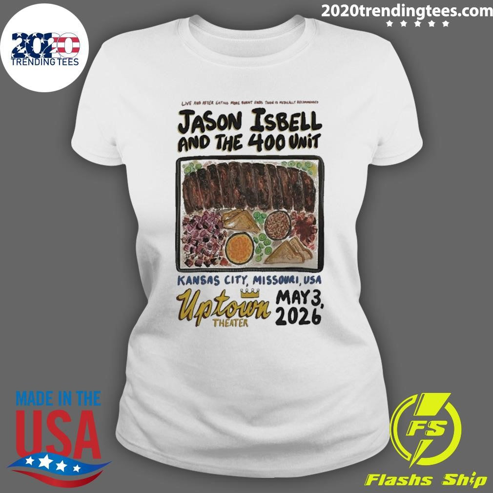 Jason Isbell And The 400 Unit Kansas City Tour On May 3 2026 Poster Shirt