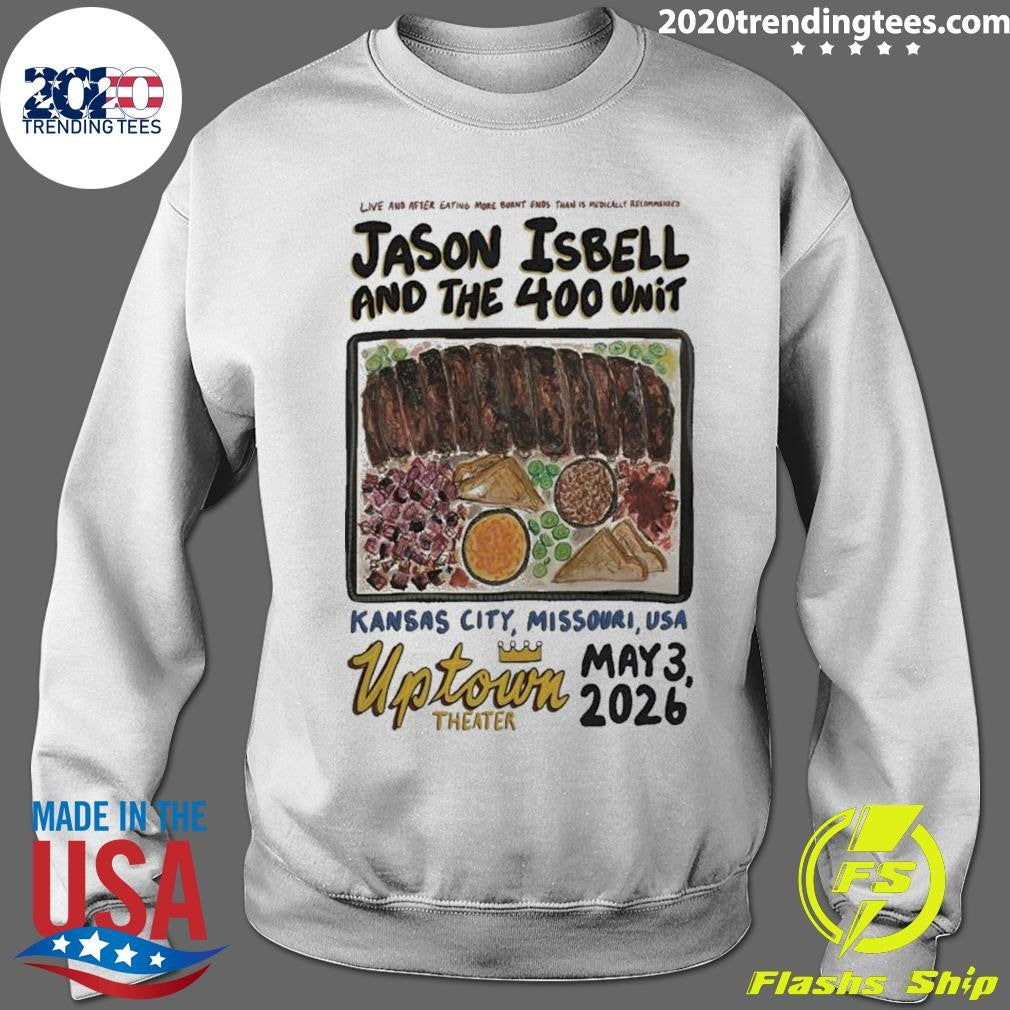 Jason Isbell And The 400 Unit Kansas City Tour On May 3 2026 Poster Shirt