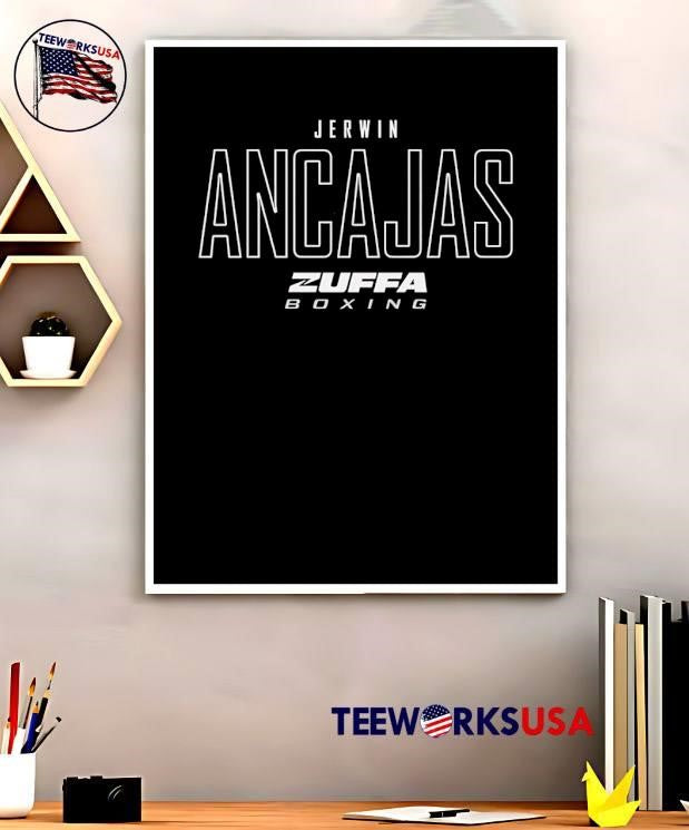 Jerwin Ancajas Zuffa Boxing Apparel Black shirt