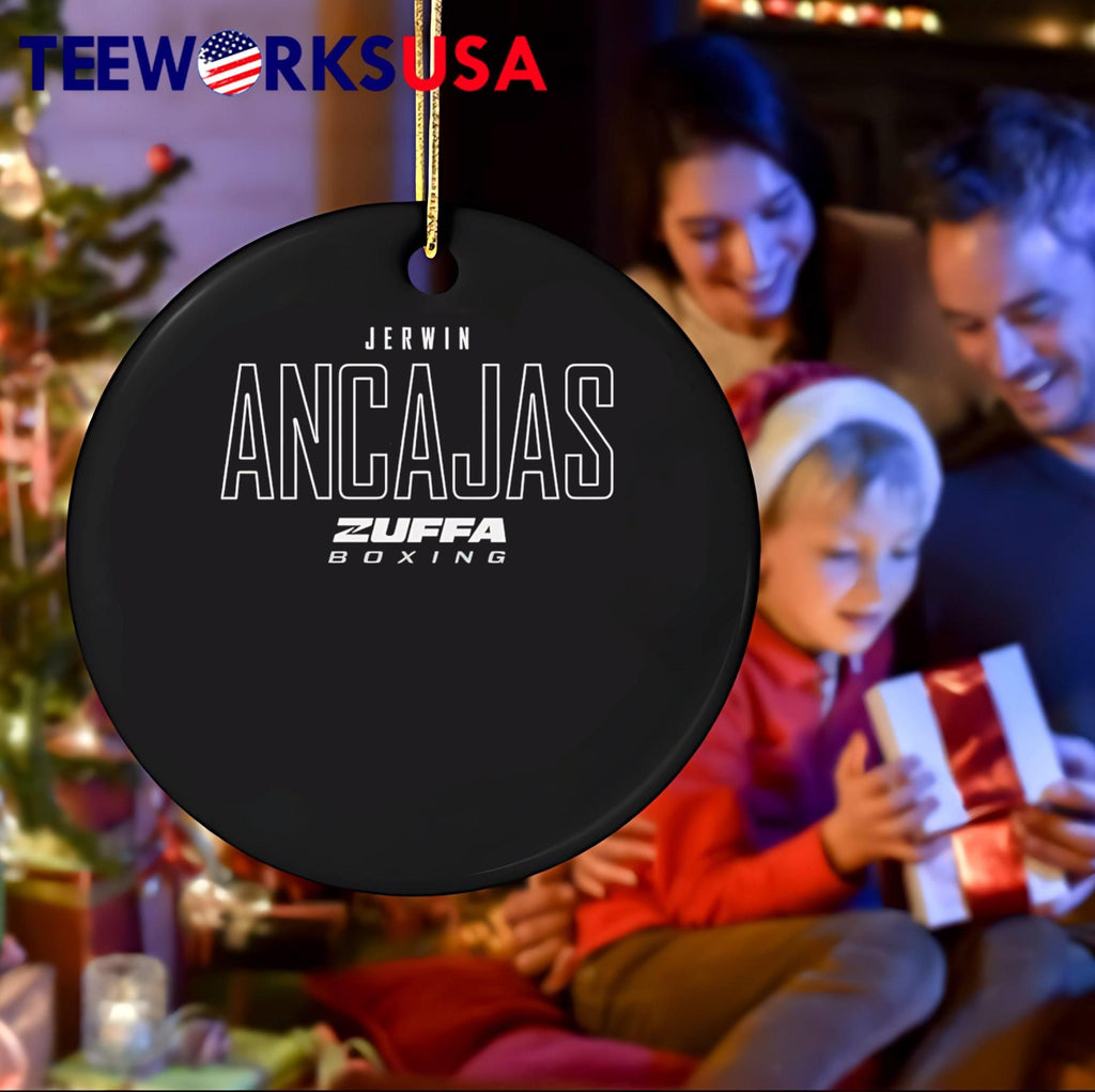 Jerwin Ancajas Zuffa Boxing Apparel Black shirt