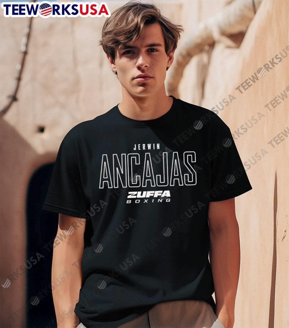 Jerwin Ancajas Zuffa Boxing Apparel Black shirt