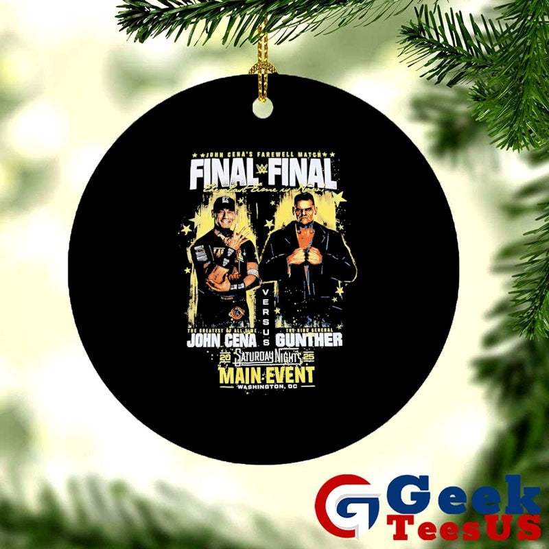 John Cena and Gunther John Cena’s Farewell Match Final Saturday Nights Main Event signature shirt