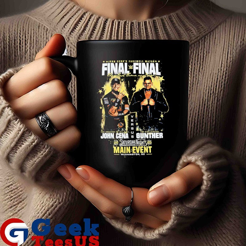 John Cena and Gunther John Cena’s Farewell Match Final Saturday Nights Main Event signature shirt