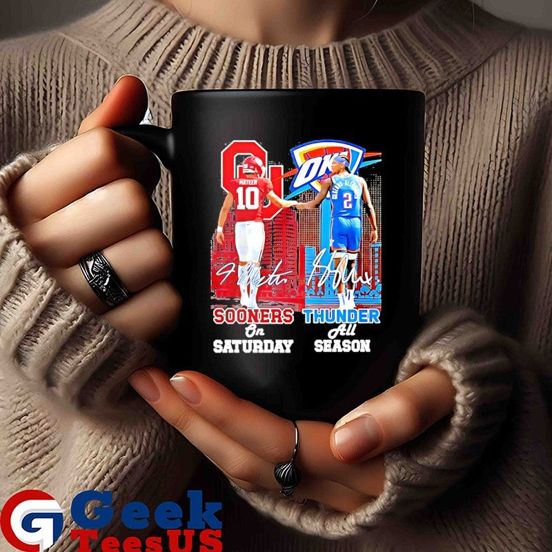 John Mateer Oklahoma Sooners On Saturdays and Shai Gilgeous-Alexander OKC Thunder All Season City