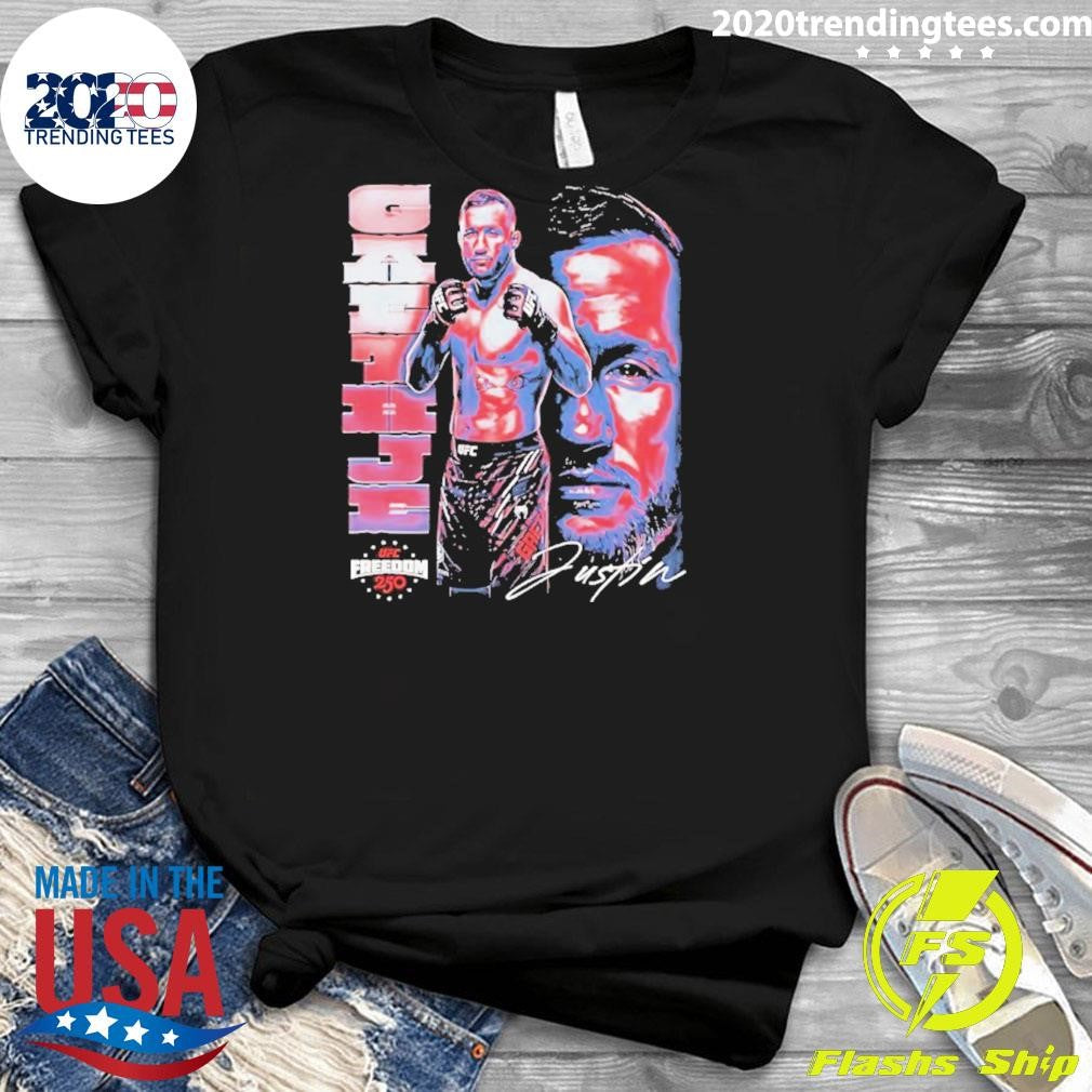 Justin Gaethje Ufc Vertical Name Shirt