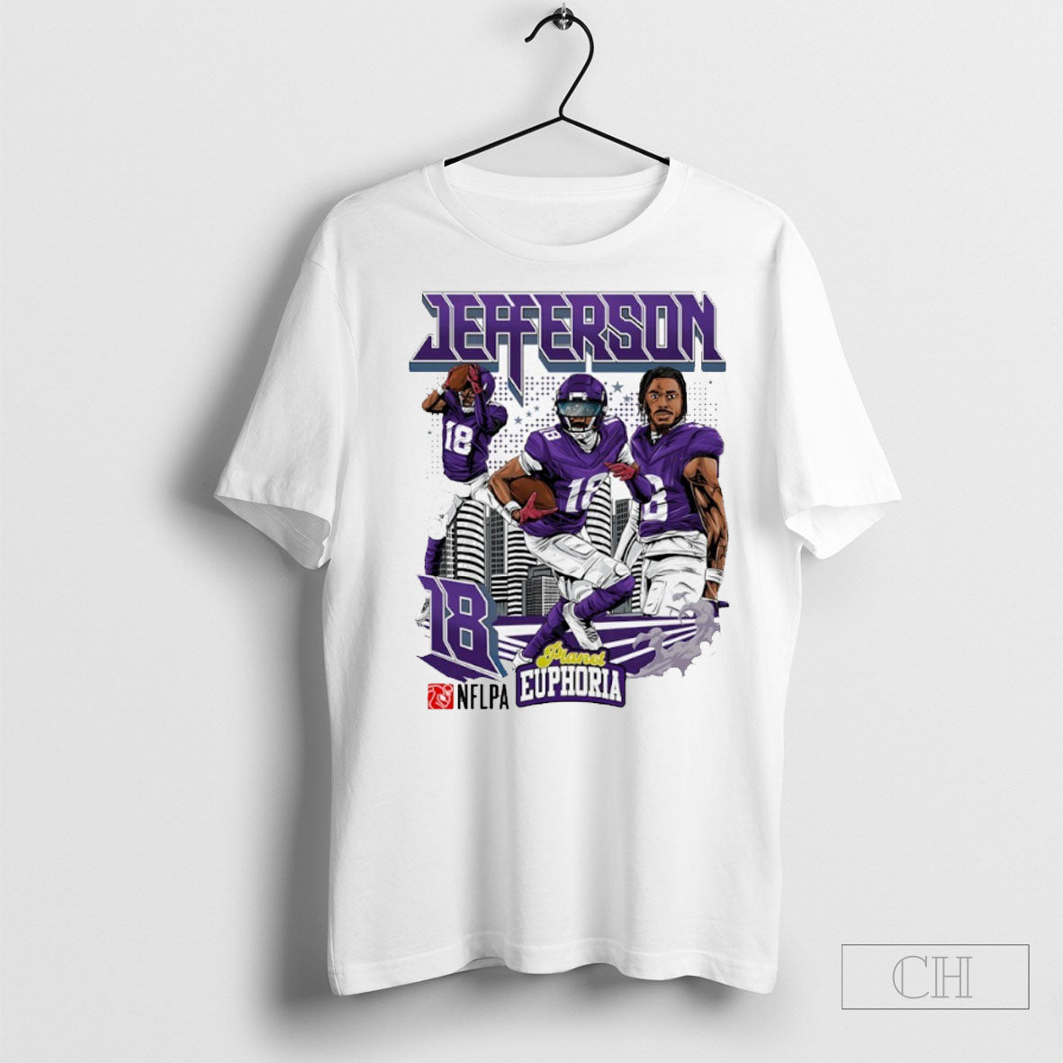 Justin Jefferson 18 Minnesota Vikings Football Comic