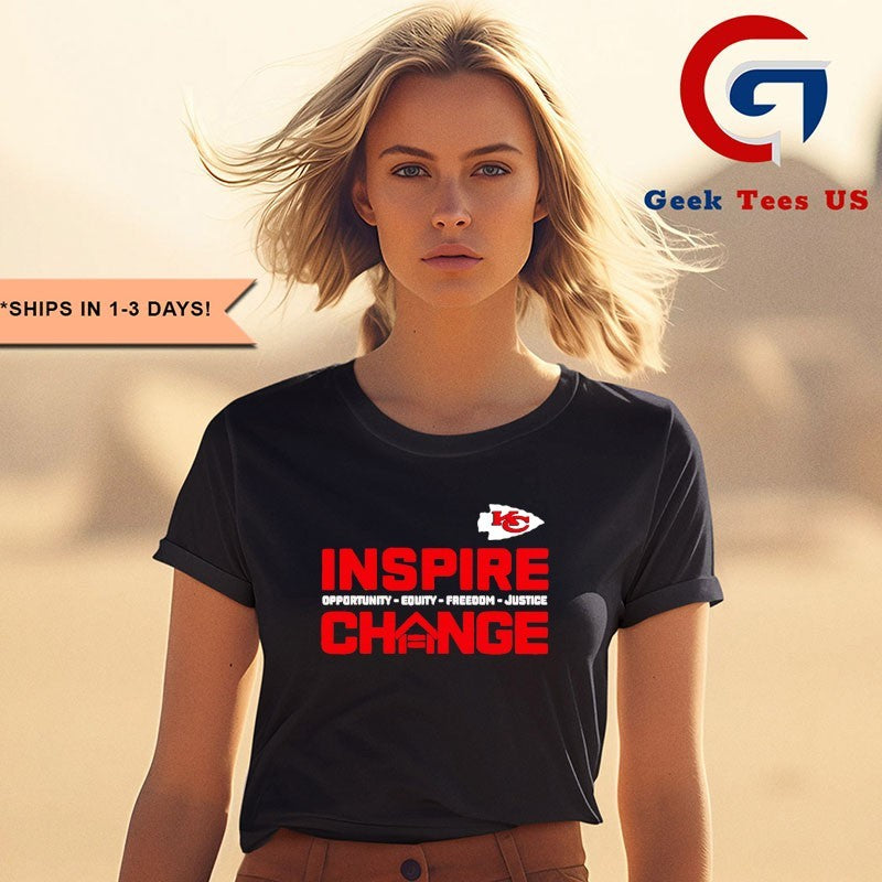 Kansas City Chiefs 2025-26 Inspire Change Freedom Justice shirt