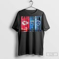 Kansas City Chiefs Kansas City Royals And Sporting Kansas City Skyline 2025 Long Sleve