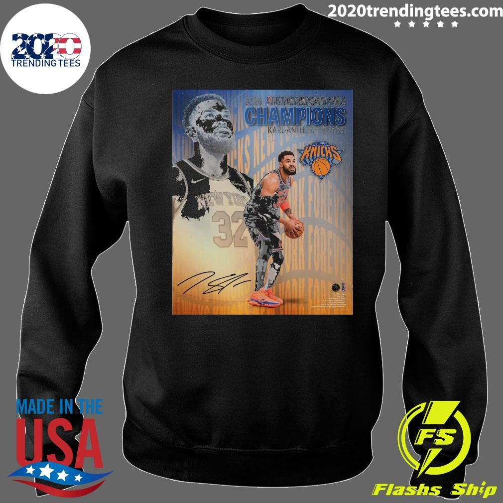 Karl-Anthony Towns New York Knicks Autographed 2026 NBA Eastern Conference Champions Collage Shirt