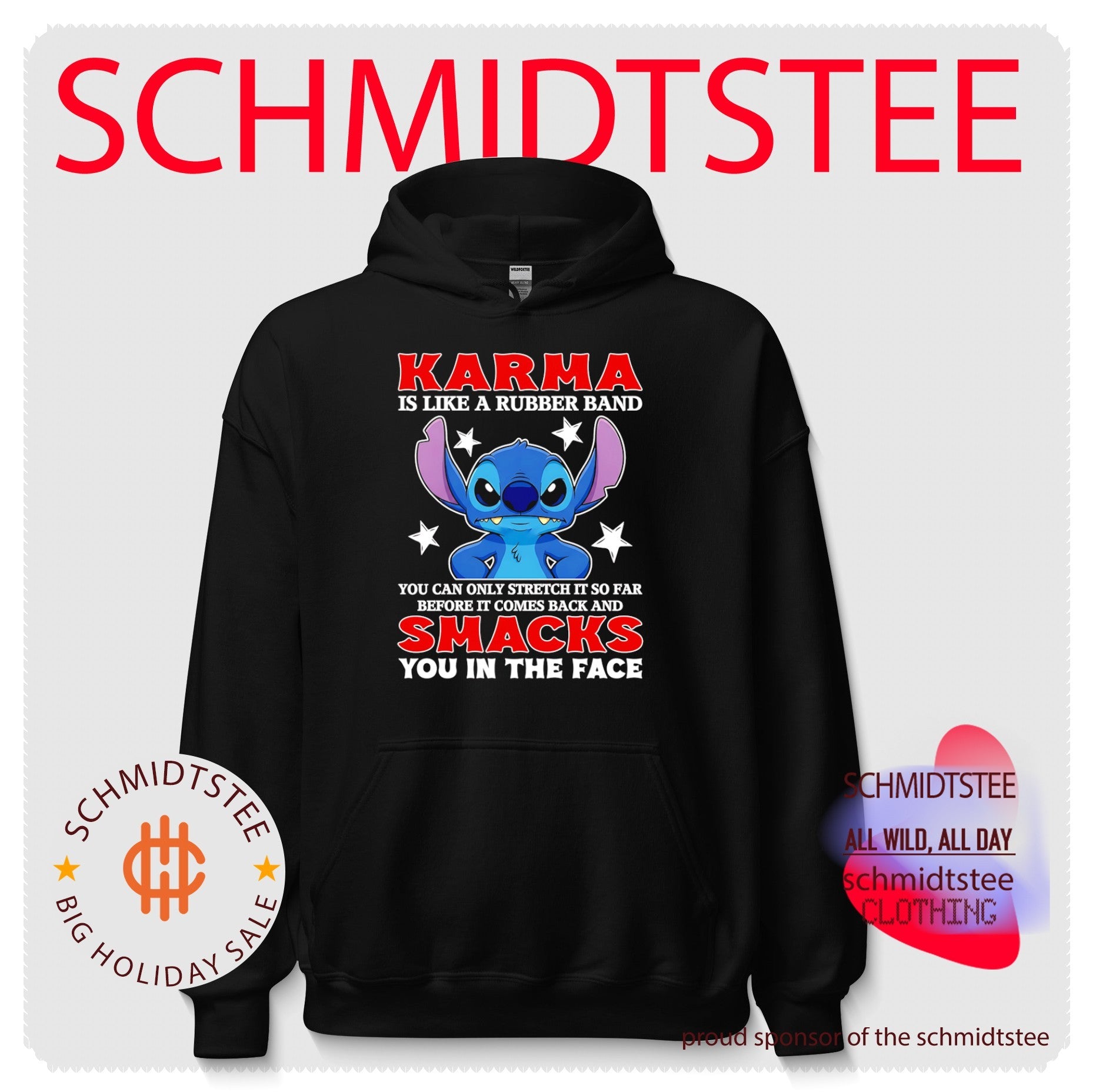 Karma Is Like a Rubber Band Stitch Quote shirt