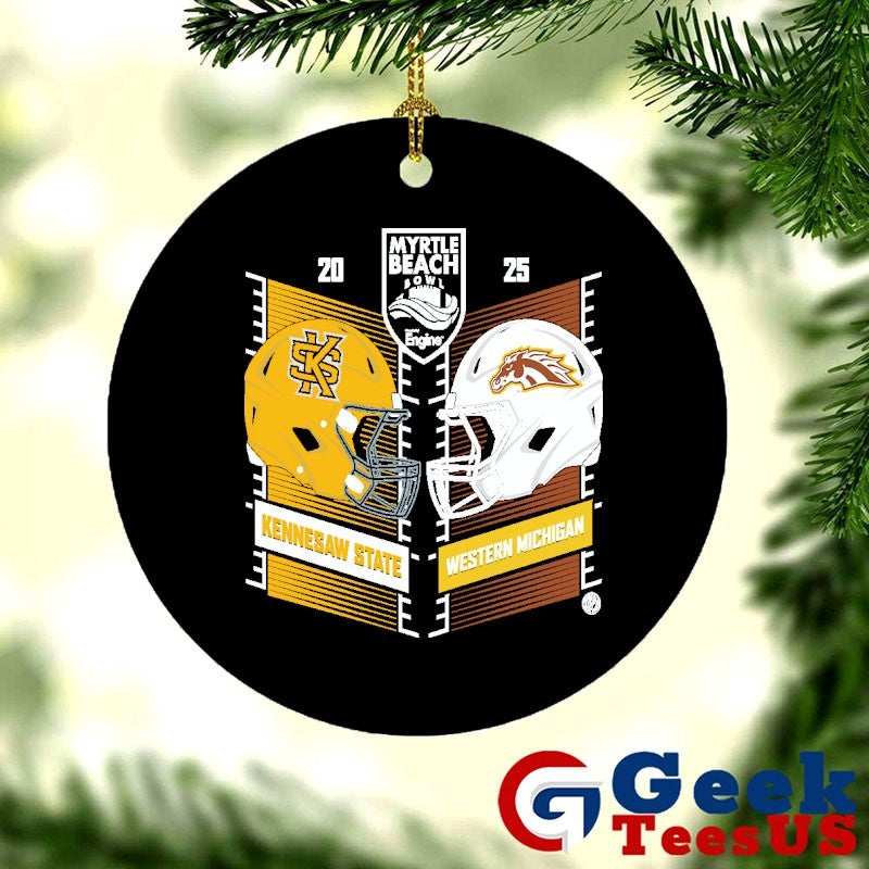 Kennesaw State Owls vs Western Michigan Broncos Myrtle Beach Bowl 2025 H2H T-shirt