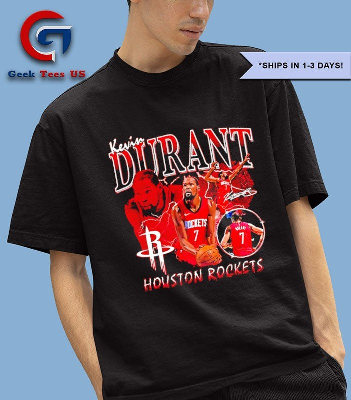 Kevin Durant Houston Rockets NBA Player Collage signature shirt