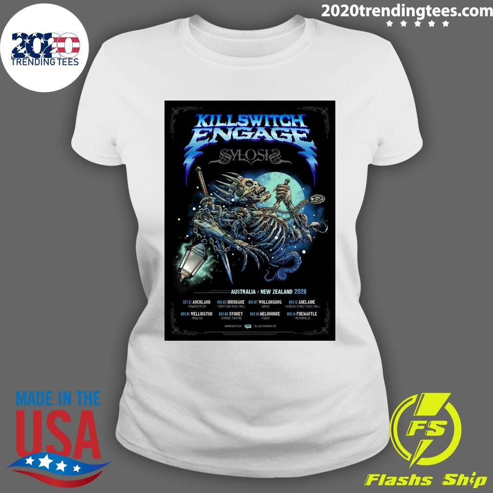 Killswitch Engage With Sylosis Australia And New Zealand 2026 Tour Shirt