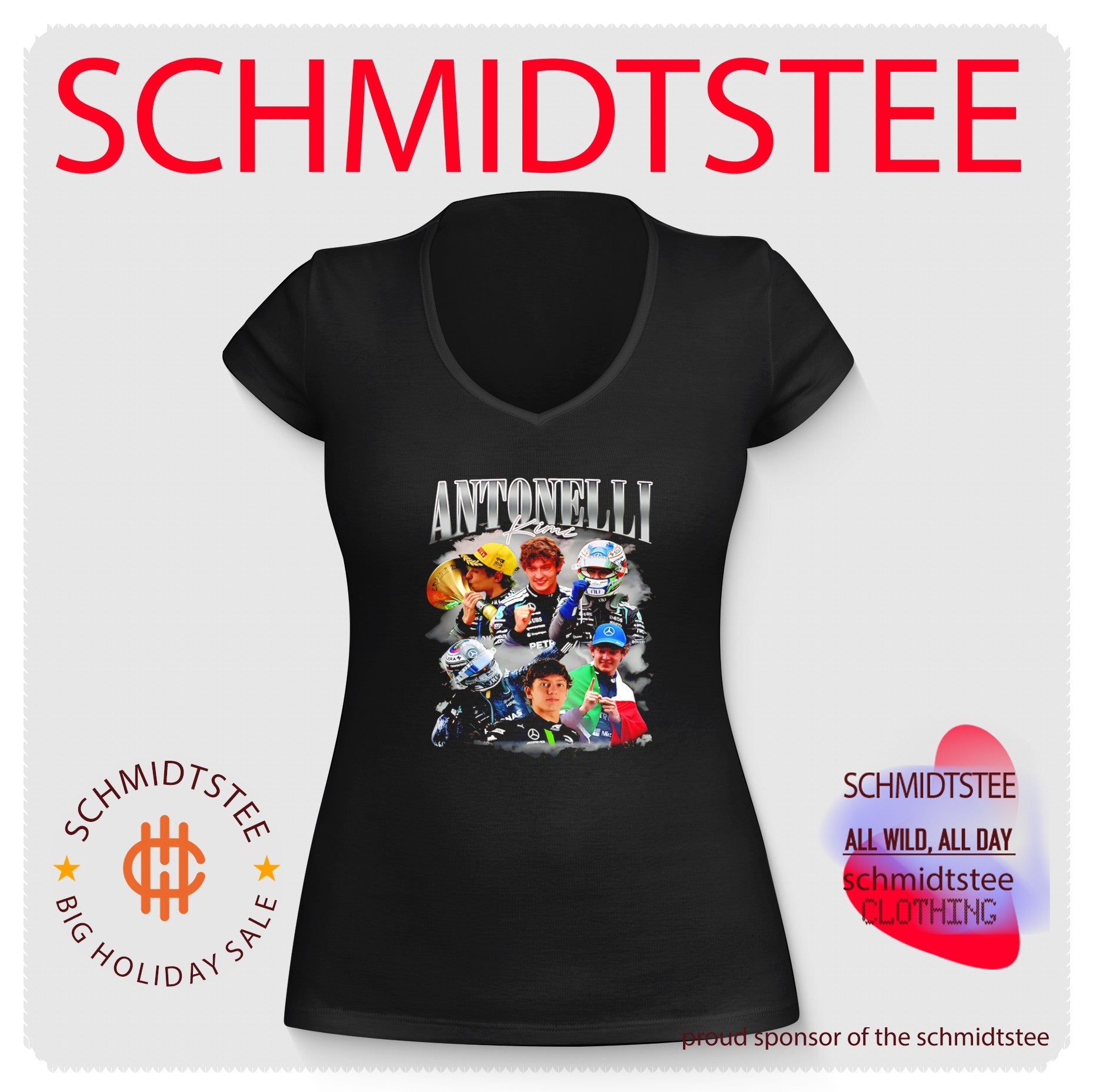 Kimi Antonelli Bootleg player collage shirt