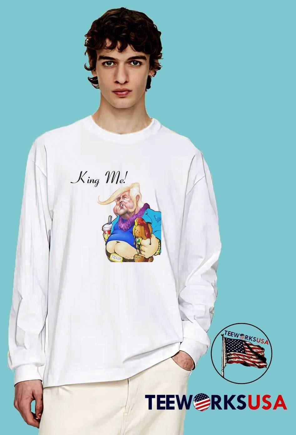 King Me Eating Fast Food Hot Dog Drink shirt