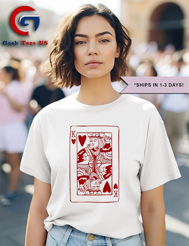 King of Hearts playing card shirt