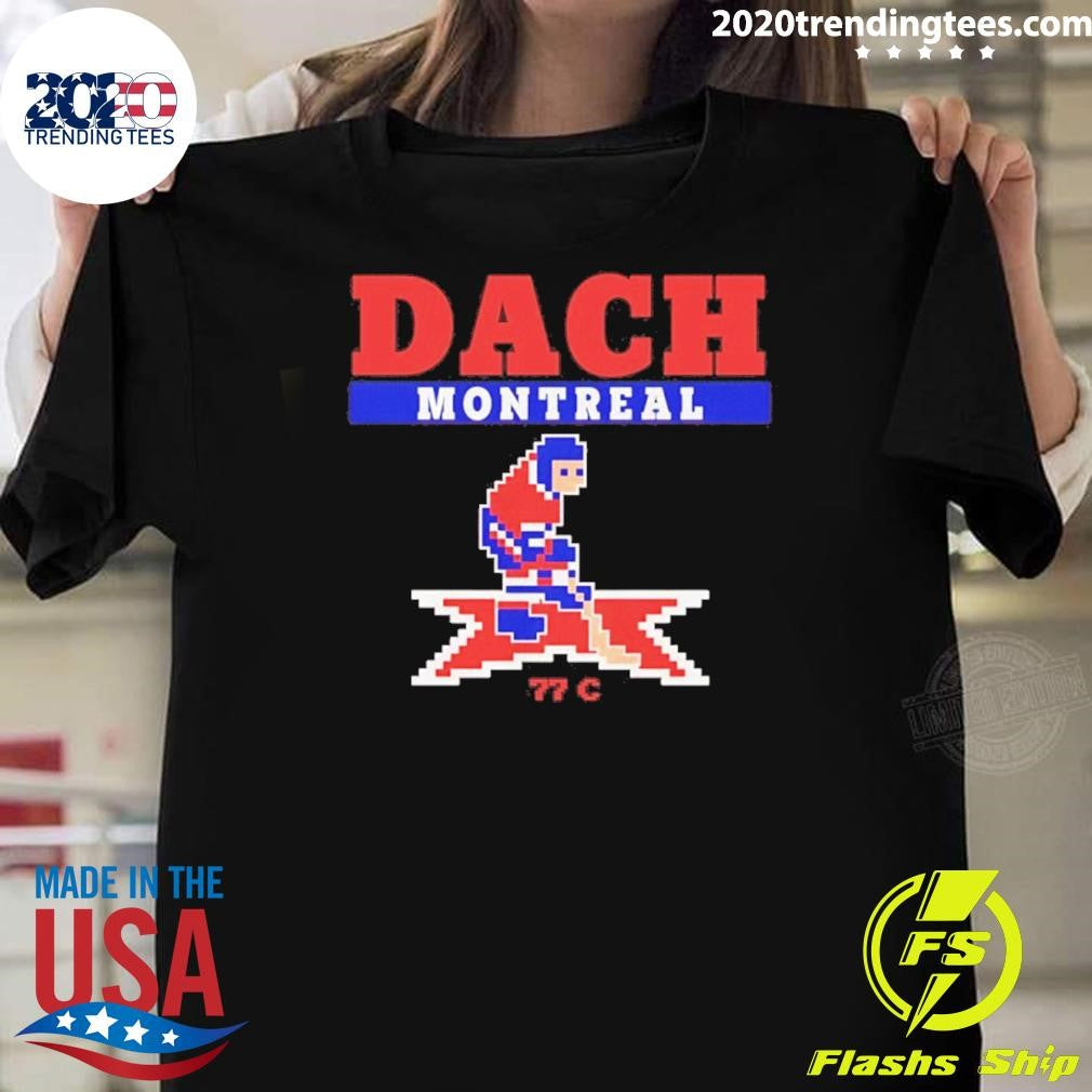 Kirby Dach Montreal Canadiens 77 C Retro Hockey Shirt