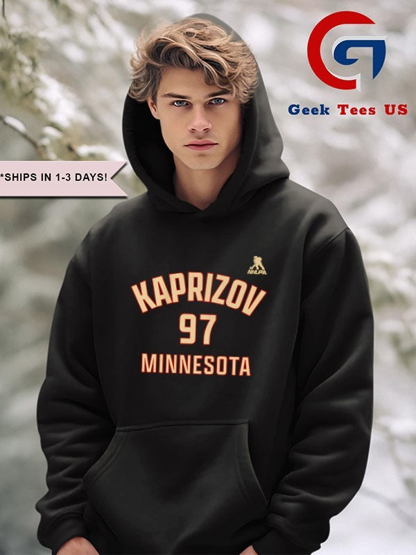 Kirill Kaprizov 97 player Minnesota Wild NHLPA shirt