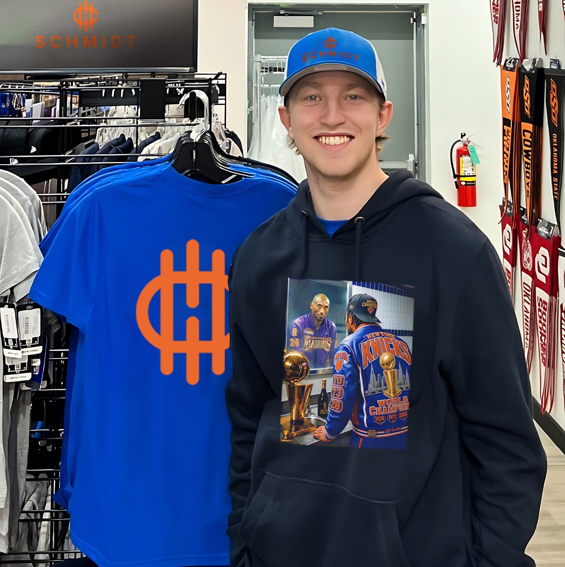 Kobe Bryant New York Knicks World Champion trophy 2026 jacket shirt