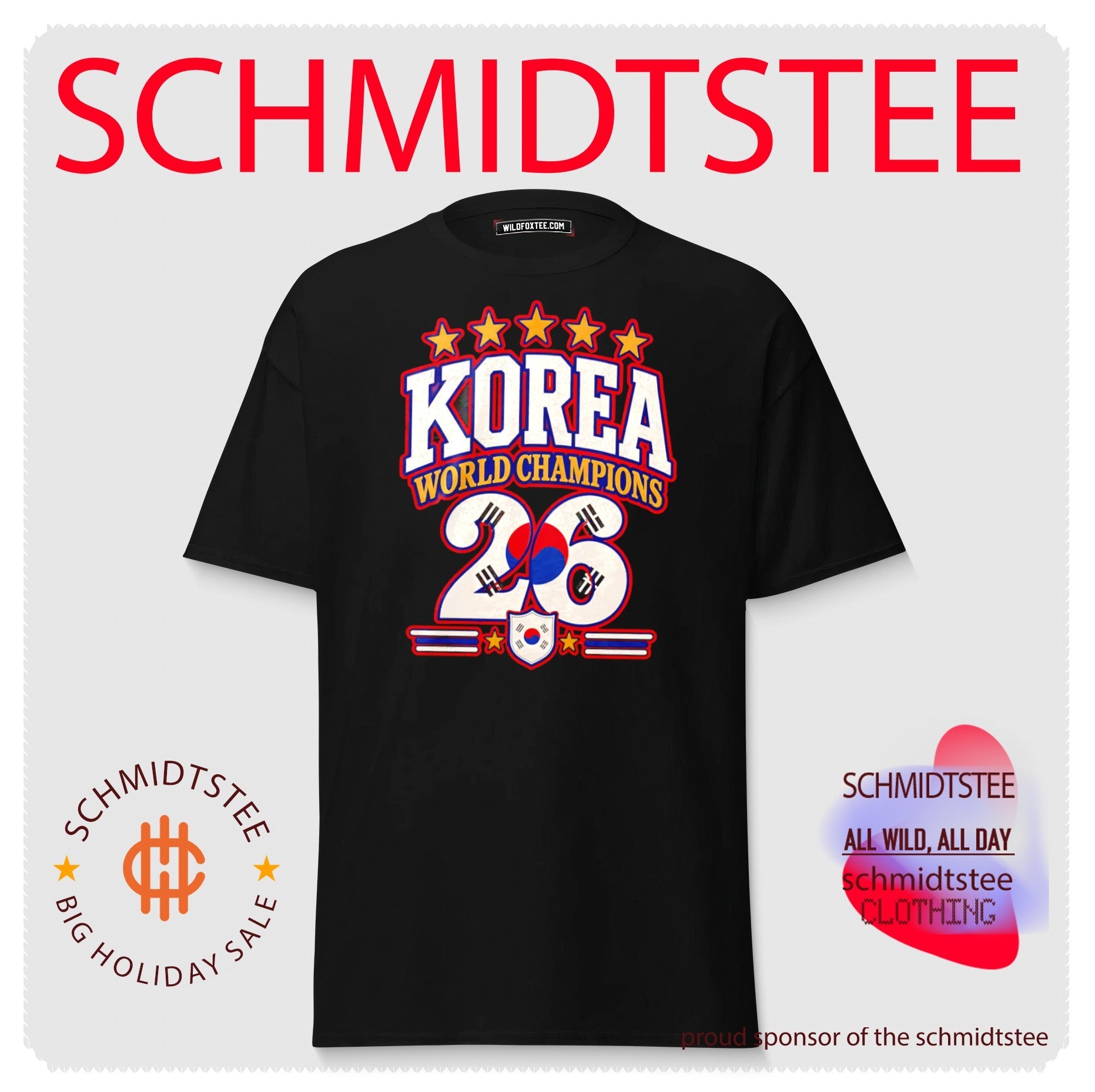 Korea Republic 2026 World Champions flag shirt