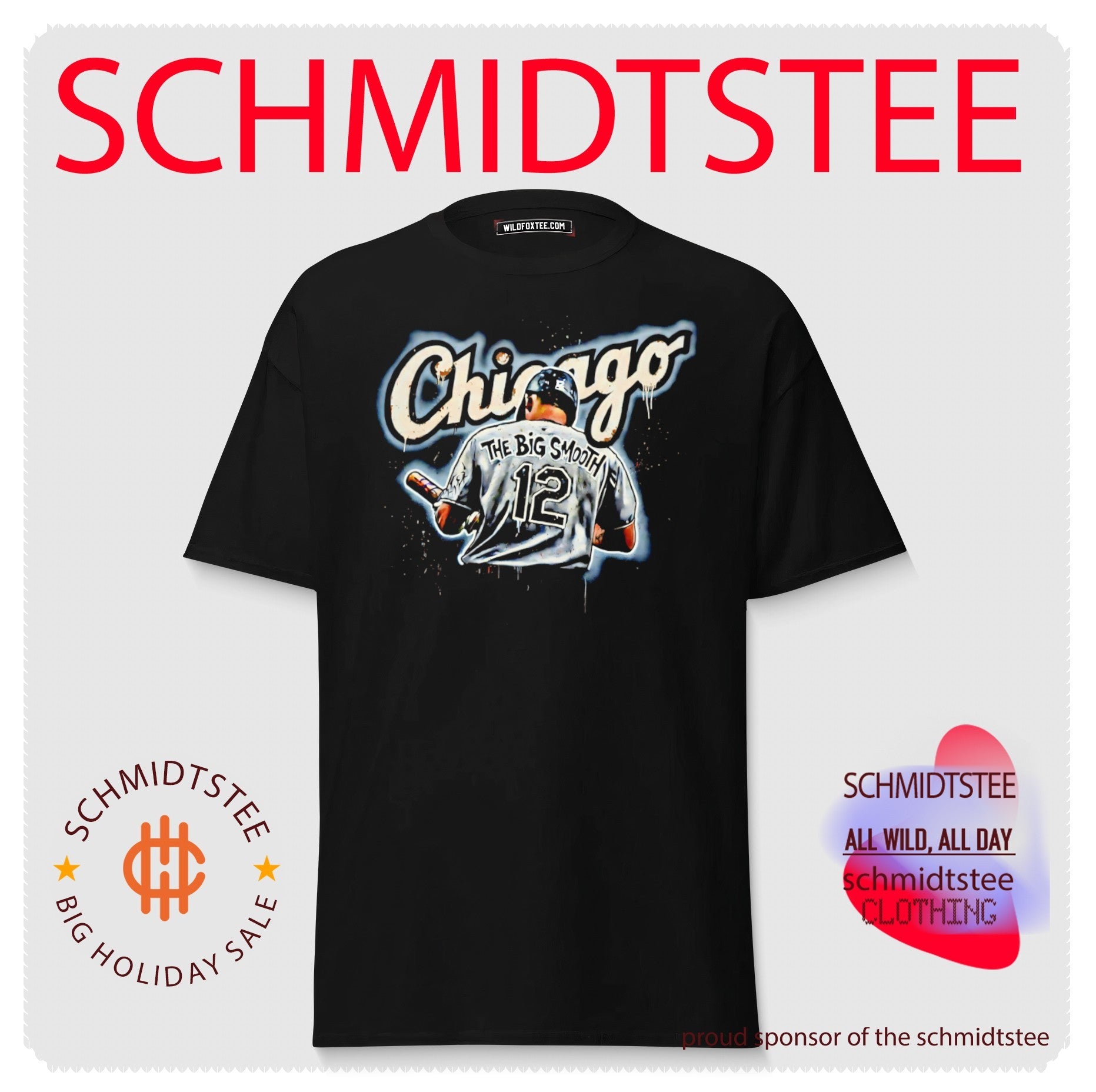 Kyle Schwarber Chicago Cubs The Big Smooth 12 paint shirt