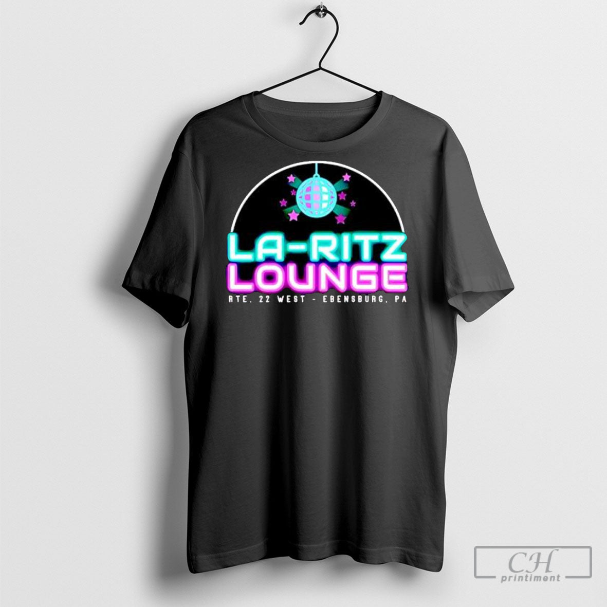 La Ritz Lounge Neon Disco Ball Ebensburg Pa Location Shirt Tee