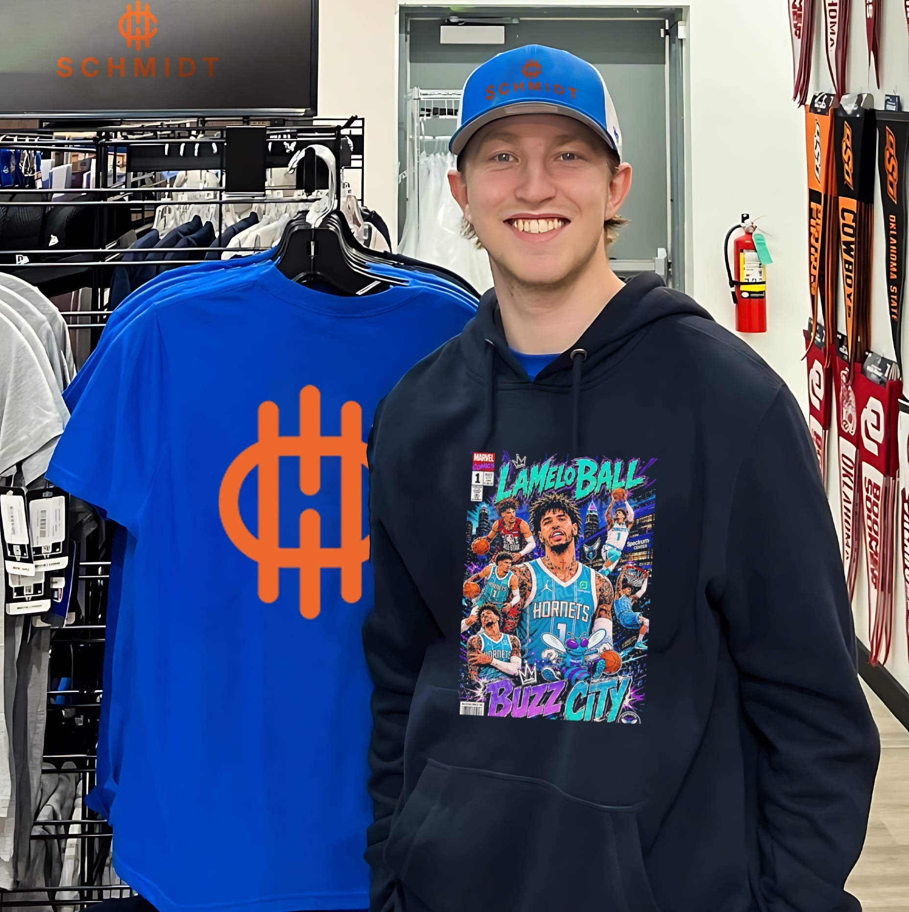 LaMelo Ball Buzz City comic book cover style shirt